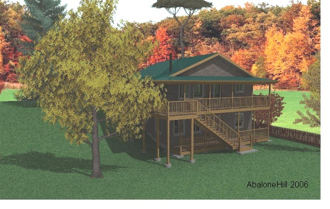 Simple Cabin w/ Reverse Floor Plan